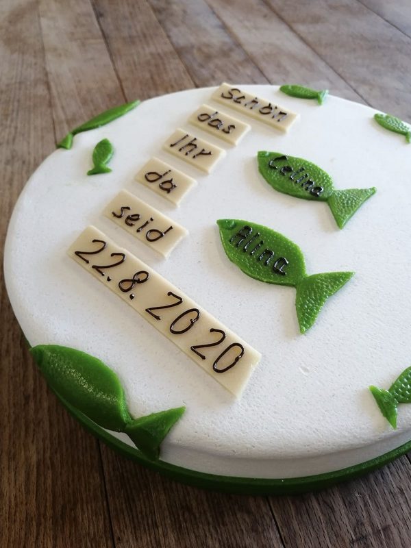 Tauftorte Fische